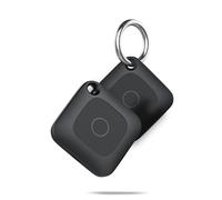 Hoxe Item Finder Bluetooth, Air Tracker Tag Compatible with Apple Find My (iOS only), Key Finder Locator for Suitcases, Luggage and More - 100dB Beep, Replaceable Battery, Worldwide Tracking, 2 Pack