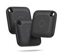 Hoxe Item Finder Bluetooth, Air Tracker Tag Compatible with Apple Find My (iOS only), Key Finder Locator for Suitcases, Luggage and More - 100dB Beep, Replaceable Battery, Worldwide Tracking (3-Pack)