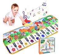 Hoxfly Kids Piano Mat, 110 x 36 cm Girls Boys Music Dance Mats, Touch Play Mats Floor Keyboard Musical Carpet Mat, Kids Music Mat with 8 Instruments, Gifts for Boys Girls 1 2 3 4 5 Years Old