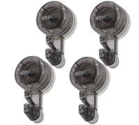 Hoxfly Sucker Hooks, 6 Pieces Transparent Plastic Suction Hook for Hanging, No Drilling Clear Shower Hanger for Bathroom, Reusable Multifunctional Wall Hangers for Kitchen, Window, Glass (Grey)