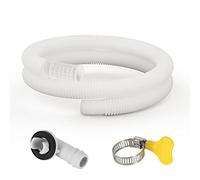 HOXHA Air Conditioner Drain Hose Kit Plastic Tubing for AC Condensate Flexible Durable Drain Hose for Mini Split AC Portable AC Washer Dishwasher Faucet, 5 Ft
