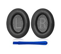 Hoxiver Earpads Cushions Replacement for Bose QC35 (QuietComfort 35) & QC35ii Headphones Ear Pads,Soft Protein Leather,Noise Isolation Foam(Black)