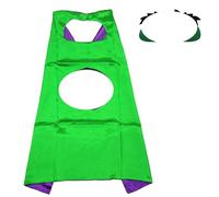 HOXSNII Hero Capes Masks for Kids, Kids Super Cape Costume, Party Hero Capes with Masks Toys for Children - 2PCS