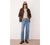 HOXTON GAL Women's Light Wash High Waist Wide Leg Jeans in Blue | Size: 6 HOXTON GAL Blue 6