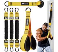 HOXWC Home Gym Equipment Resistance Bands, Workout Bands with Handles, Door Anchor, Tricep Rope Cable Attachment for Push Downs, Biceps Curl, Sculpt Your Triceps, LAT, Arms, Back, Abs, Shoulder