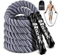 HOXWC Jump Rope, 4LB Heavy Skipping Rope for Exercise, Workout Jumping Rope for Women & Men, Skipping Thick Ropes For Gym Training, Home Workout, Aerobic Exercise