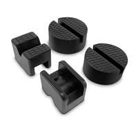 HOXWELL Rubber Jack Pad Pinch Weld Adapter, Universal Slotted Frame Rail Protector for Floor Jack Stands, Jack Pads Extension and Protection, 4 Packs