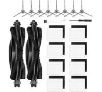 Hoxxu 20pcs Replacement Parts Kit for eufy L60 & L50 Series Robot Vacuums, Includes 2 Roller Brushes, 8 HEPA Filters, 8 Side Brushes, 1 Screwdriver, 1 Clean Tool