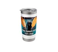 Hoy Comeré Dos Corn Dogs Spanish Language Meme Stainless Steel Insulated Tumbler