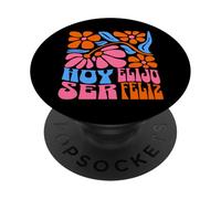 Hoy Elijo Ser Feliz Funny Cute Spanish Latin PopSockets Adhesive PopGrip