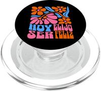Hoy Elijo Ser Feliz Funny Cute Spanish Latin PopSockets PopGrip for MagSafe