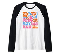 Hoy Elijo Ser Feliz Funny Cute Spanish Latin Raglan Baseball Tee