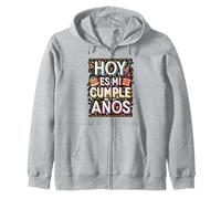 Hoy Es Mi Cumpleaños Camiseta Divertida Zip Hoodie