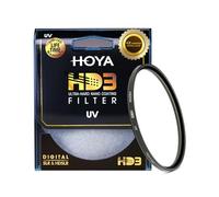 Hoya HD3 UV Protective Filter HD3 55 mm - re-certified for 100 MP+ cameras, UV filter with ultralight nano-coating, stain resistant, streak-resistant and waterproof, for lens with aluminum frame
