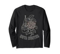 Hoya Hunter Plant Lover Retro Line Art Botanical Gift Long Sleeve T-Shirt