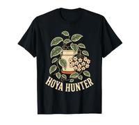 Hoya Hunter Plant Lover Retro Line Art Botanical Gift T-Shirt