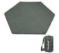 Hoybell Hexagon Playpen Mat, Compatible with POP N GO Baby Playpen, 59 inch Self Inflating Mattress Pad, Baby Play Mat, Portable and Comfortable Play Yard Mat with Carry Case - Dark Grey
