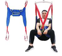 Hoyer Lift Sling Heavy Duty, Padded Patient Transfer Sling with Toileting Opening & Split Leg Design - Adjustable 4-Point Support for Shower, Commode, and Bed Transfers - Fits Bariatric