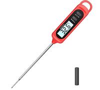 hoyiours Digital Cooking Thermometer, Instant Read Meat Thermometer Probe with Backlit LCD, Magnet, for Bread Baking, Water, Liquid Temperature