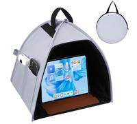 HoYiXi Foldable tablet Sun Shade & Privacy Shield - Fits 8-11'' tablets Compatible Fire HD 10/iPad 9.7/iPad Mini/Galaxy Tab A8 A9/Huawei- Blocks Sunlight, Protects Privacy, Anti - Glare,Grey