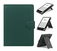HoYiXi Universal Case Compatible with 6”-6.8” Kobo/PocketBook/Tolino/Sony E-Book eReader Kindle Paperwhite/Clara HD/Kobo Clara 2E Leather Stand Cover for 6-6.8'' E-Book eReader, Green