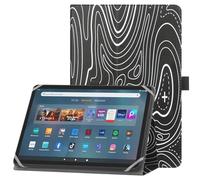 HoYiXi Universal Case for 10-11 inch Tablet Fire Max 11 2023 Release with Stand Folio and Hand Strap Protective Cover compatible 10”-11” Samsung Lenovo TECLAST Android Tablet-mountains black