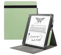 HoYiXi Universal Case for 10.2-inch Introducing Kindle Scribe（2024 & 2022 Release),10.3-inch Kobo Elipsa eReader 2021 Release Foldable Cover with Vertical Flip Stand Pen Holder - green