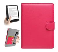 HoYiXi Universal Case for 6-6.8 inch E-Book Reader Compatible with 6.8" Kindle Paperwhite/6" All-new Kindle 2022&2019/Kobo Clara HD/Kobo Clara 2E,6" EReader Protective cover Built-in pocket,Rose