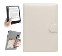 HoYiXi Universal Case for 6.8-7 inch Kindle eReader Compatible with Paperwhite/ PocketBook and Tolino/Kobo Clara 2E/Kobo Clara HD,6" ,6.8" eReader Protective cover Built-in pocket ,White