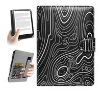 HoYiXi Universal Case for 6.8-7 inch Kindle eReader Compatible with Paperwhite/PocketBook and Tolino/Kobo Clara 2E/Kobo Clara HD,6",6.8" eReader Protective cover Built-in pocket,Mountain black