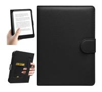 HoYiXi Universal Case for 6.8-7'' Kindle eReader Compatible with Paperwhite/PocketBook and Tolino/Kobo Clara 2E/Kobo Clara HD,6.8" -7'' eReader Protective Cover with Built-in Card Slot,Black