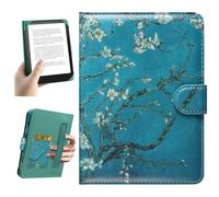 HoYiXi Universal Case for 6.8-7'' Kindle eReader Compatible with Paperwhite/PocketBook and Tolino/Kobo Clara 2E/Kobo Clara HD,6.8" -7'' eReader Protective Cover with Built-in Card Slot,flower