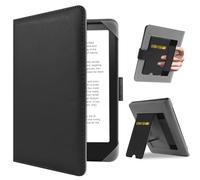 HoYiXi Universal Case for 7 inch Kindle Paperwhite/Colorsoft 2024 Compatible with 6.8" Paperwhite Kobo Clara HD/Kobo Clara 2E eReader Protective cover with Foldable Stand Built-in pocket,Black