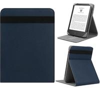 HoYiXi Universal Case for 7" Paperwhite/Colorsoft/Signature Edition 2024 Compatible 6"-6.8" Paperwhite/Kobo Clara HD/PocketBook/Tolino/Sony Leather Stand Case for 6-6.8"ebook Reader,dark blue