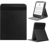 HoYiXi Universal Case for 7" Paperwhite/Colorsoft/Signature Edition 2024 Compatible 6"-6.8" Paperwhite/Kobo Clara HD/PocketBook/Tolino/Sony Leather Stand Case for 6-6.8"ebook Reader,Black