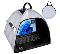 HoYiXi Universal Foldable Laptop Sun Shade & Privacy Shield - Fits 13-16 inch MacBook, Dell, Surface,Asus - Blocks Sunlight, Protects Privacy, Working Outdoor Travel,Anti - Glare(Have patents),Grey