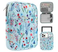 HoYiXi Universal Sleeve Bag for 6-6.8 inch E-Book Reader Compatible with 6.8" Kindle Paperwhite 2025-2012/6" All-new Kindle/Kobo/PocketBook,6" EReader With Anti-Drop Protective Cover,flower 2