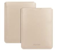 HoYiXi Universal Sleeve Case for 6-inch Kindle/Kobo/Voyaga/Lenovo/Pocketbook/Sony/Tolino E-book E-reader Lightweight Leather Sleeve Bag Pouch for 6-inch E-book, White