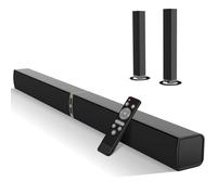 HoYLluDLL Soundbar for TV, 32 Inch Divisible 2-in-1 Sound bar, Soundbar Bluetooth 5.3 with 3 EQ Modes and 3D Surround Sound, TV Speaker Soundbars with ARC/Optical/Aux, 1 Pcs