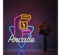 Hoyoelec Arcade Neon Sign for Wall Décor with Dimmable Switch LED Neon Signs Light