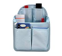 HOYOFO Mini Backpack Organizer Insert Small Shoulder Bag Divider for Rucksack Purse Lightweight Nylon, Light Blue