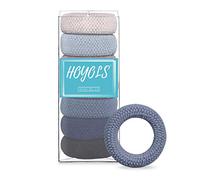 HOYOLS Large Thick Hair Ties, Large Elastic Stretch, Ponytail Holder Bands Seamless Scrunchies Accessories for Women Mens Hair Ties No Crease Headband (7 pcs Set) Mixed Color