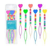 Hoyols Quick Hair Beader for Loading Beads Braid Stringer Hair Beading Tools Kit Ponytail Maker Styling Magic Topsy Hair Tail for Kids Girls 6pcs Colorful