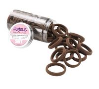 HOYOLS Soft Large Ponytail Holder for Women’s Elastic Hair Ties Hair Bands No Slip No Damage Seamless Scrunchies Headbands 100 Pcs (Sparkling Amber)