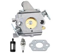 Hoypeyfiy 1130-120-0603 Carburetor Kits Fuel filter Spark plug with Gasket, Replacement for Stihl 017 018 MS180 MS170 MS170C MS180C MS 180 MS 170 Chainsaw, Replacement for ZAMA C1Q-S57A C1Q-S57B