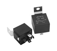 Hoypeyfiy 2 Pack JD1914 Power Relay, 12 Volt 40 Amp 5 Pin SPDT Automotive Power Relay, Replacement for Johnson Replacement for Evinrude Replacement for OMC, 586224 586147 584416
