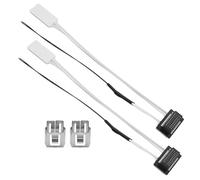 Hoypeyfiy 2 Sets Ceramic Heater & Thermistor, 3D Printer Hotend Spare Parts, Replacement for Bambu Lab P1P P1S, 24V 48W 9.5cm Heating Tube with Fixing Clip