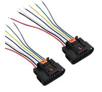 Hoypeyfiy 2Pcs 7 Pin Ignition Coil Connector Plug Wiring Harness, Replacement for Vauxhall Adam Astra J Corsa D Ignition Coil Plug Connector Replaces 1930-0958 PP10000888 15CM