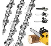 Hoypeyfiy 3 Pieces 10cm Chainsaw Chains, 1/4" LP 1.1mm 28 Drive Links Replacement for Stihl GTA 26