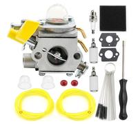Hoypeyfiy 308054028 Carburettor Carb Kit with Filters Pipe Spark Plug, Replacement for Ryobi BC30 CS30 SS30 TP30 TP26 EX26 CS26 SS26 Replacement for Homelite D3300 UT32600 UT32601 UT32601A